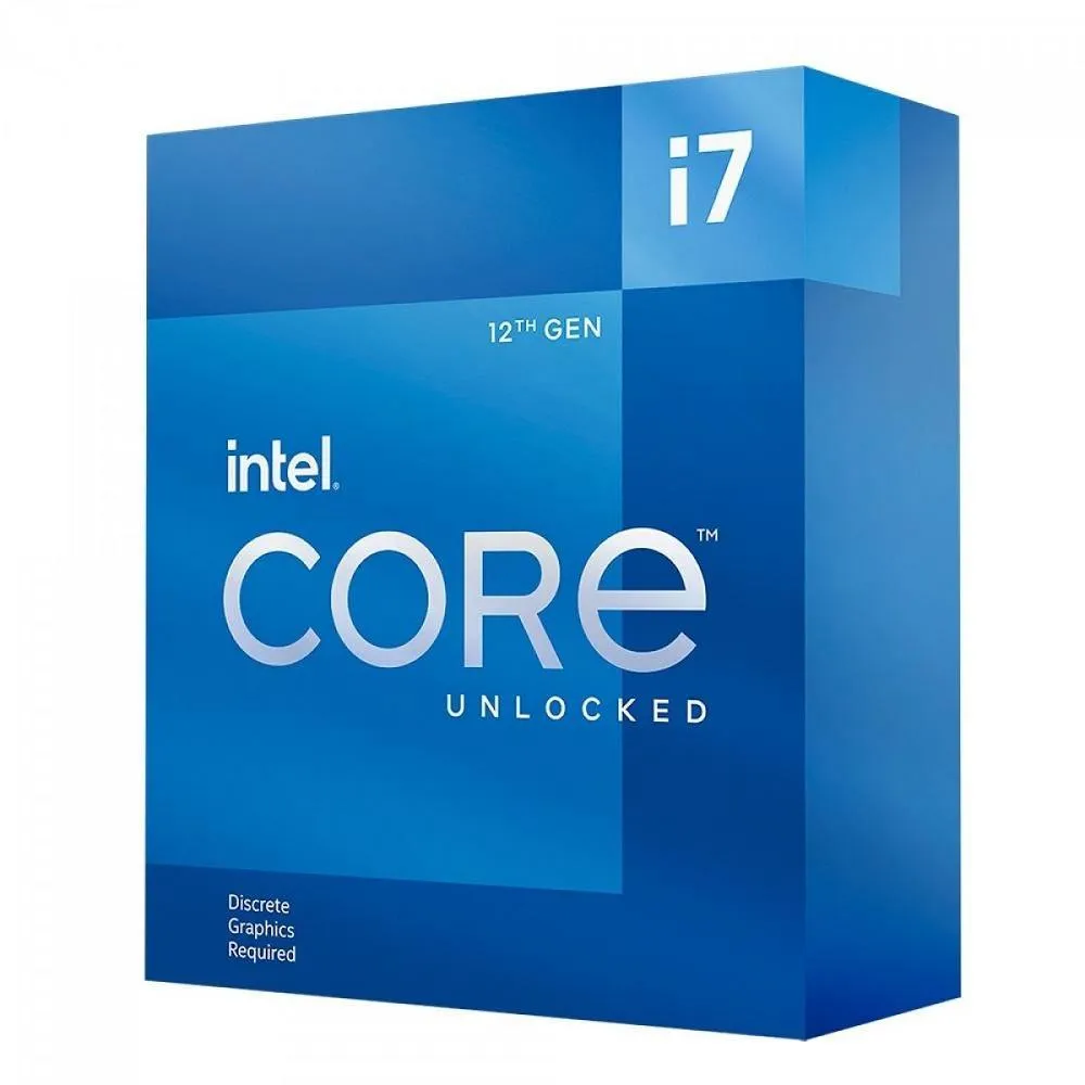 Processador Intel I7-12700KF, 3.6GHz (5.0GHz Max Turbo), Cache 25MB, Dual Core, 20 Threads, LGA 1700 - BX8071512700KF